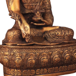 Pure Brass Medicine Buddha 22" Dragon Carvings - Handcrafted Healing Statue | Jaipurio